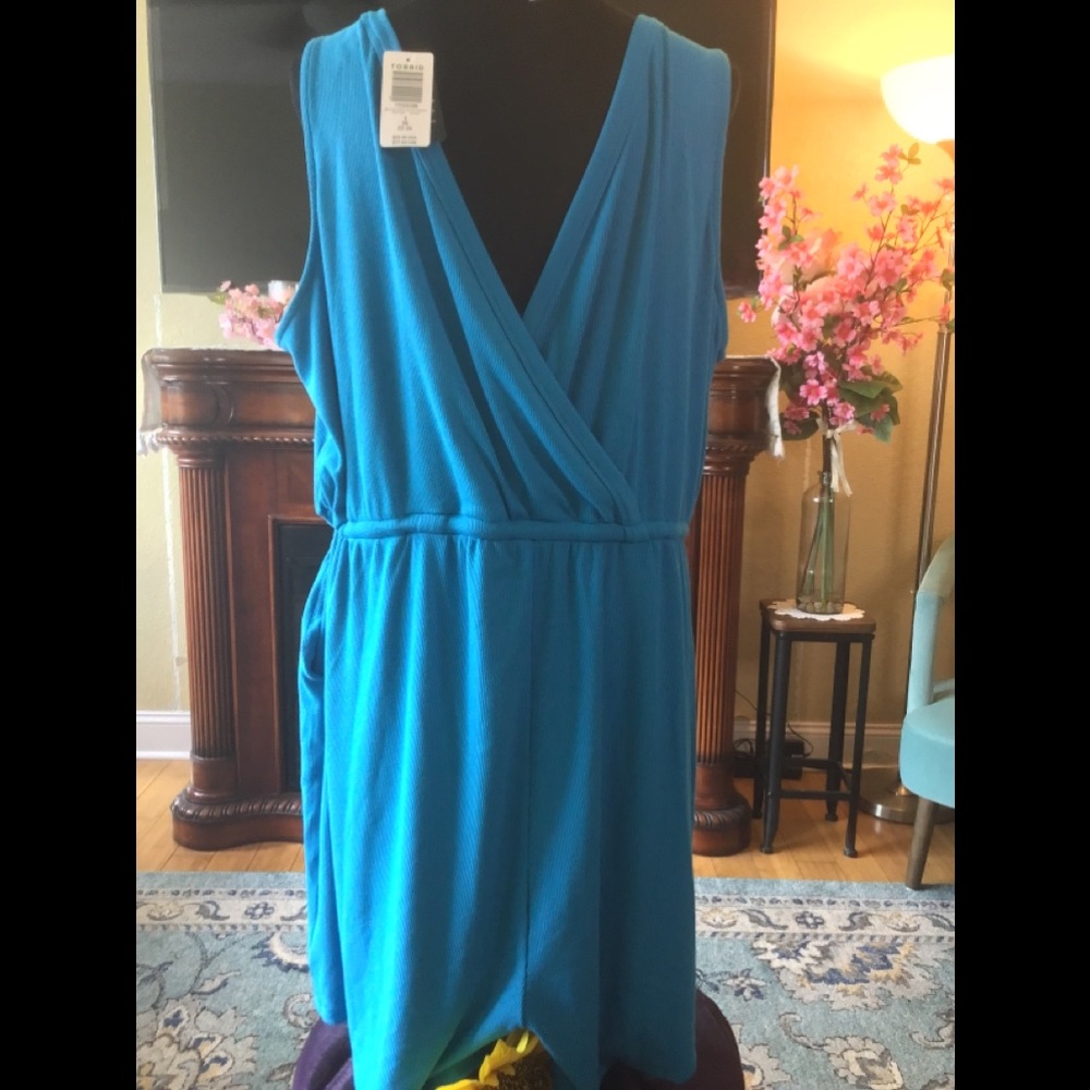 LOWEST🌺  NWT TORRID 3X DRAWSTRING WAIST SOFT SHORTS ROMPER - Picture 9 of 14